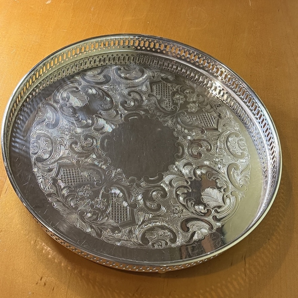 Vintage Marlboro Plate EP Copper 12" Tray #2036 Made in Canada